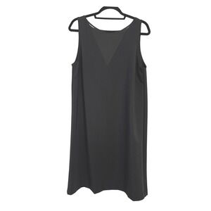 Lauren Ralph Lauren V Neck Sleeveless Shift Little Black Dress Party Event L